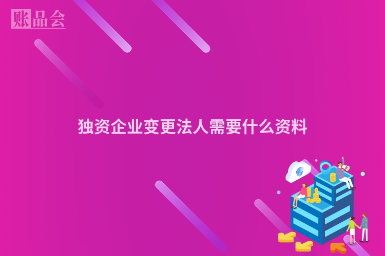 独资企业变更法人需要什么资料